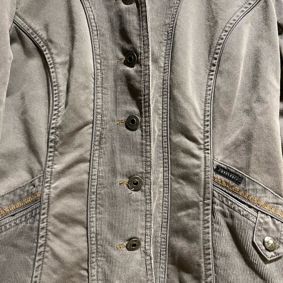 Sanctuary brand jacket, (grey/brown) Size Medium - Picture 3 of 6
